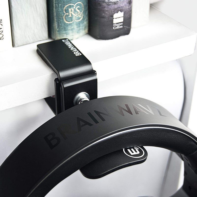 BRAINWAVZ Hengja - The Desk Headphone Stand Hanger Mount, All Metal, Rotatable Mount, PC & Gaming Headset Holder - Image 5